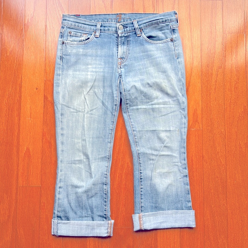 Cropped 7 for all mankind jeans